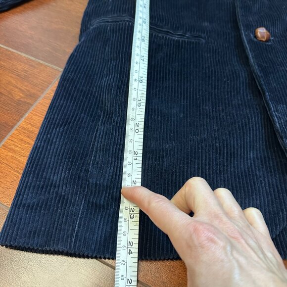 Papo d'Anjo Boys Navy Blue Corduroy Womens Blazer Size 14 - Picture 6 of 7